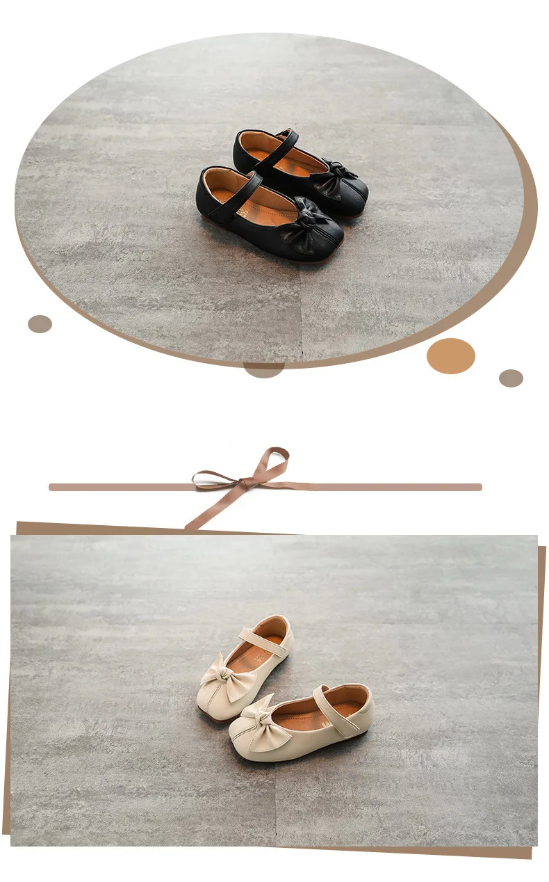 Туфли для девочек Новинка весна-осень 2021 детская кожаная обувь для студентов обувь принцессы однотонная обувь универсальная мягкая подошва