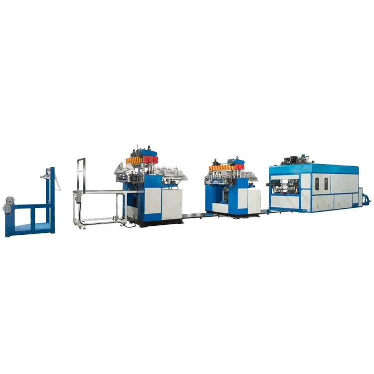 Полностью автоматическая Термоформовочная Машина для формирования и резки пластиковых стаканчиков и пищевых коробок