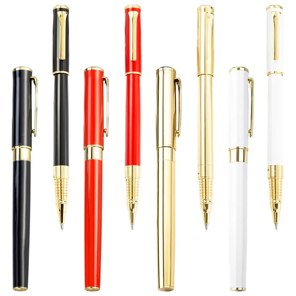 China Factory Premium Metal Ultra-thin promotional ballpoint pens Fashion Look Roller pens with custom logo gift ballpoint pens