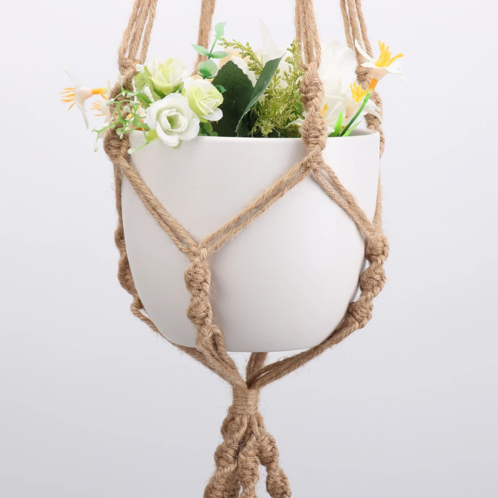 Double layer modern style hanging baskets planter for plants outdoor