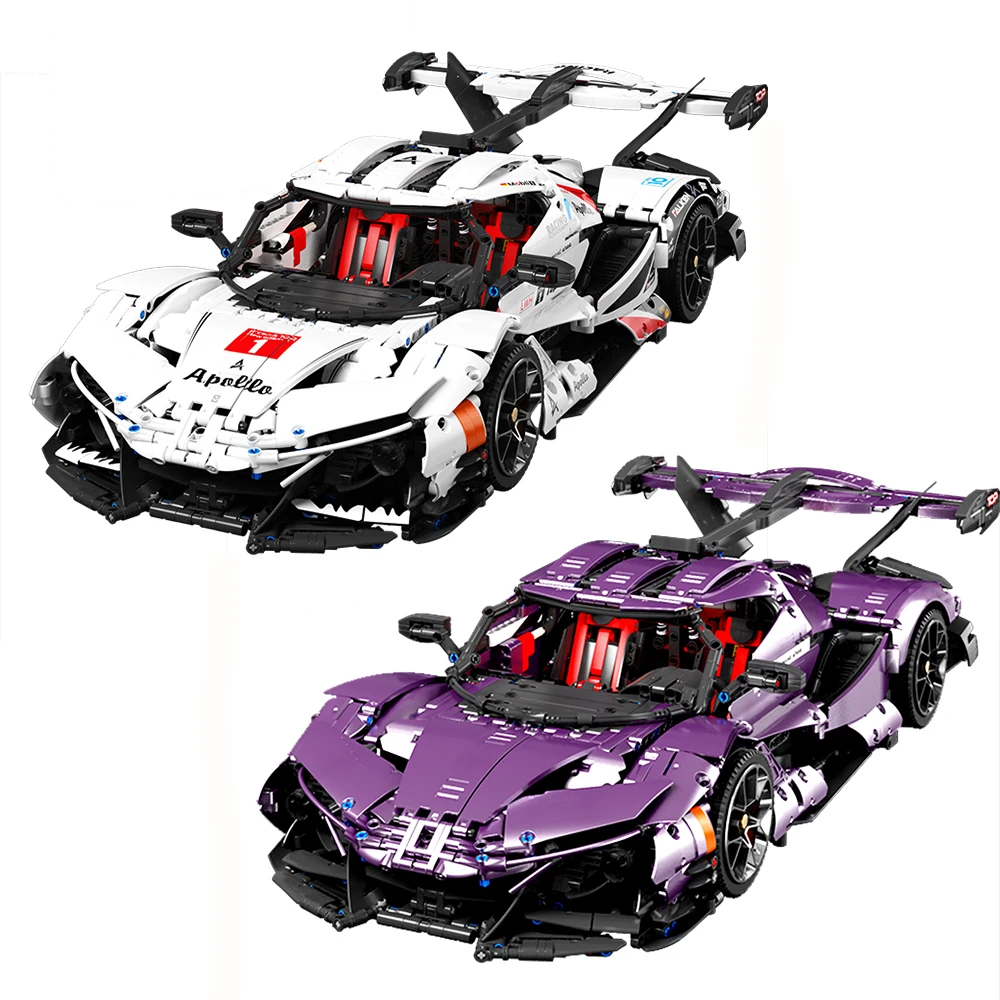 3668 + шт набор сборных гоночных автомобилей 1:8 статическая модель автомобиля интеллектуальная игра «сделай сам» пластиковые строительные блоки для детей