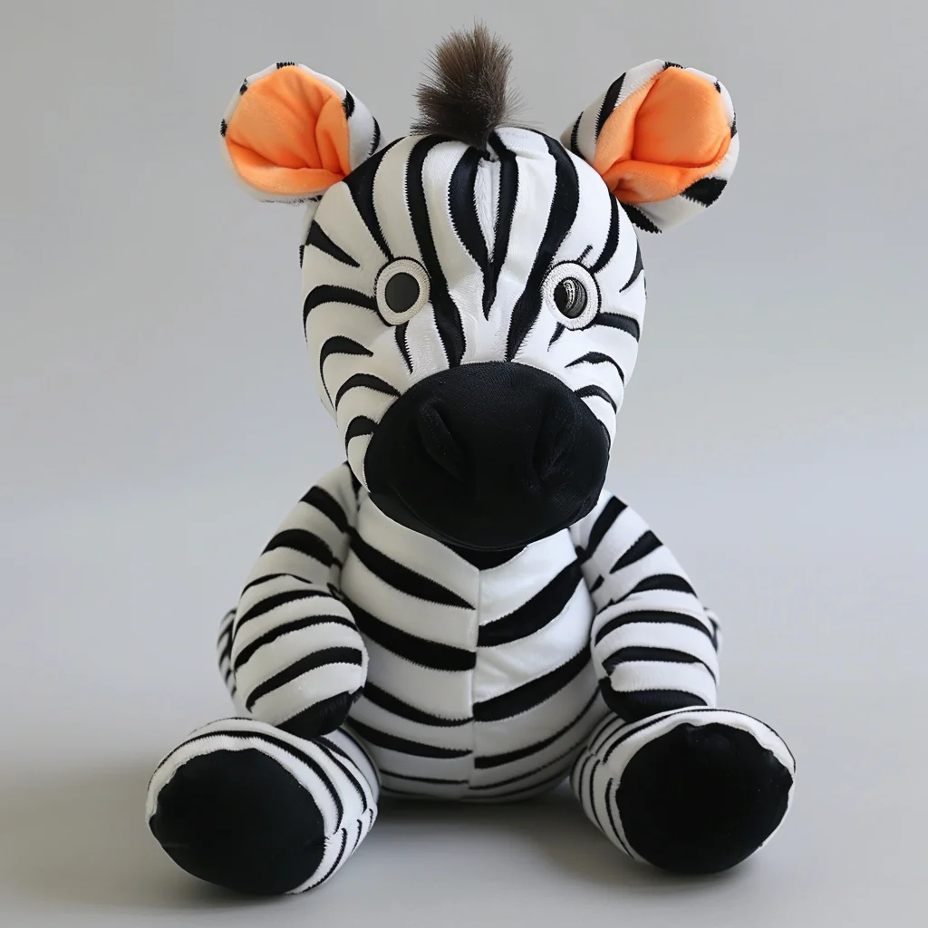 High Quality Custom Plush Animal Toys Cute Cartoon Zebra Plush Toy Customized Soft Stuffed Anime