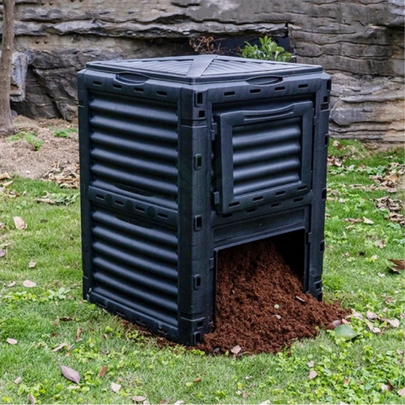 Outdoor Kitchen Composting Food Waste Disposer Garden Compost Bin