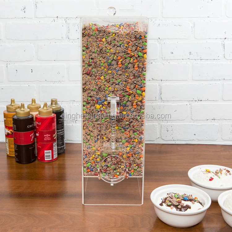 
Clear Acrylic Dry Food Coffee Bean Cereal Dispenser 