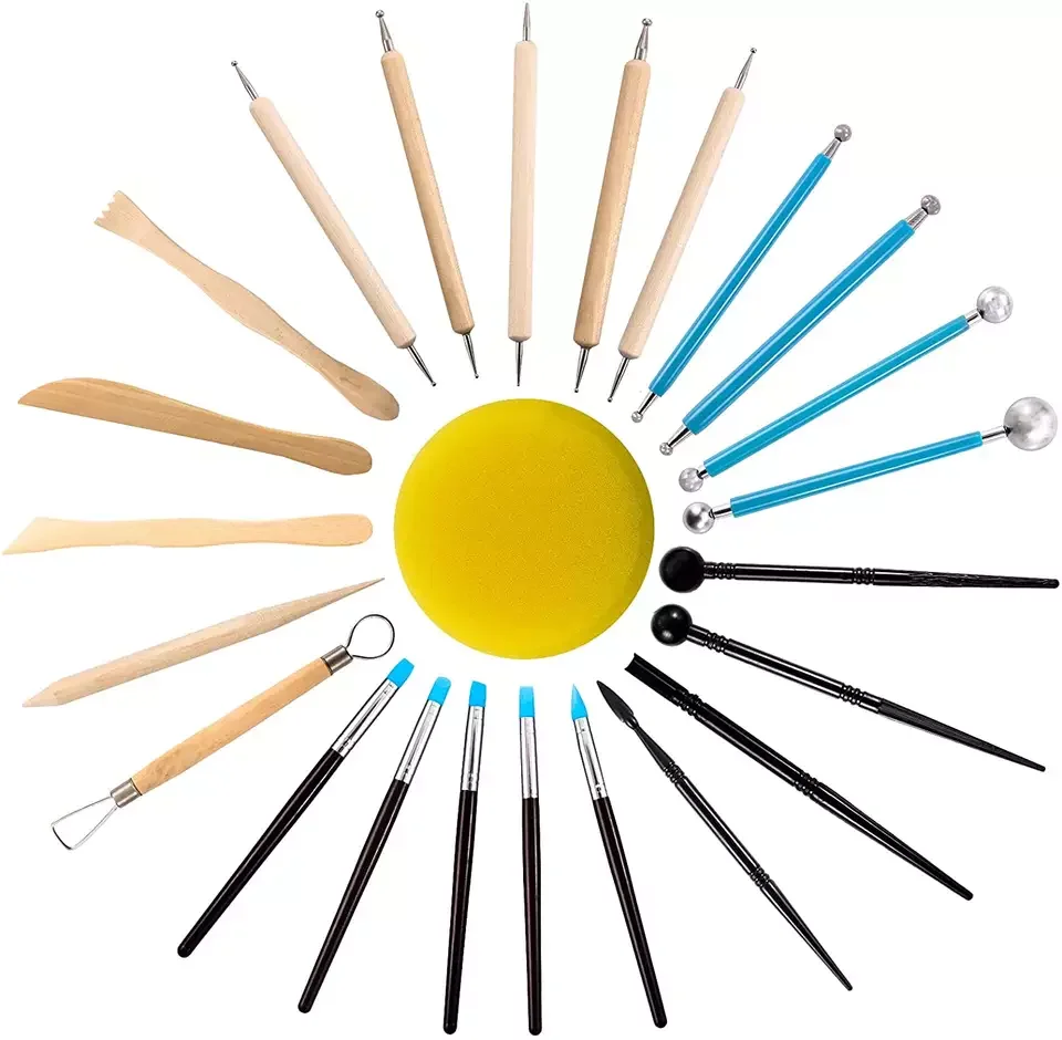 Clay Tools Set Craft Tool Set Different Styles Sculpture Clay Pottery Tools Clay Sculpting Polymer