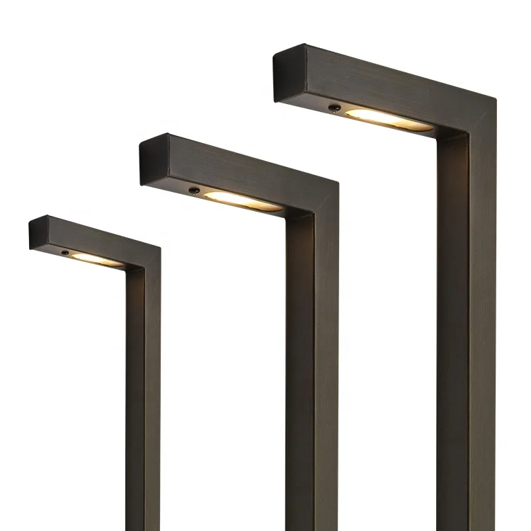 Solid Brass Outdoor Decorative Drive Way Path Light Low Voltage Led Bollard Yard Garden Lawn Lights