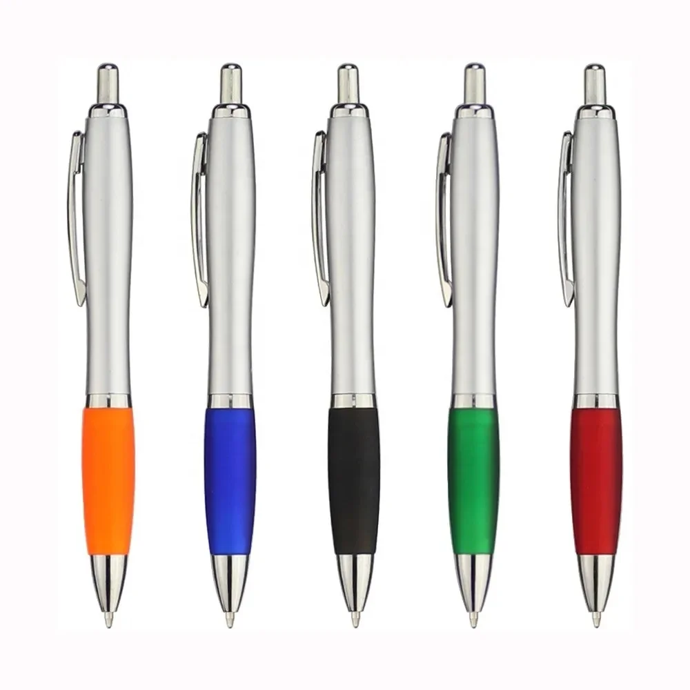 2023 new ideas Promotional Metal School Pens Custom Logo Ball Point Gift Pens Advertising Plastic Ball Pen with Logo