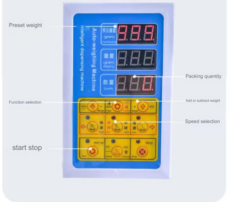 Hot sales powder granule dispenser filling machine1-500g Food Chemical Catering Packaging machine