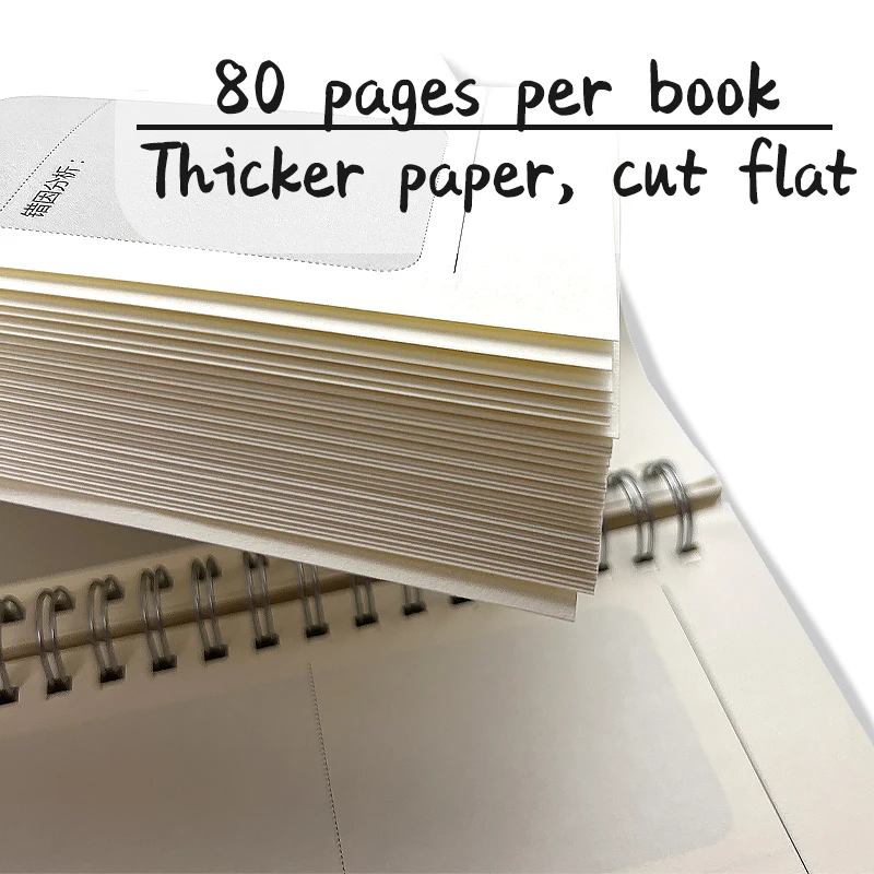 Custom Size Schedule Plan black Sketch book B5 A5 A6 Wire Binding Spiral Sketchbook Kraft Paper Cover Recycled Coil Notebook