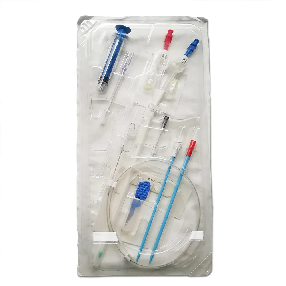 Medical HC Disposable Hemodialysis Catheter Set Double Triple Lumen Hemodialysis Catheter Kit