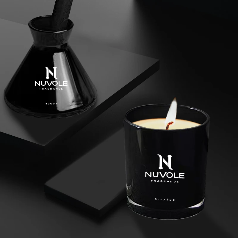 Wholesale Scented Candle Wedding Decoration Transparent Glass Jar Candles Gift Box Unique Design Scented Candles