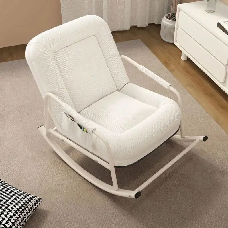 Home living room single lounge balcony leisure lazy sofa rocking chair modern living room rocking chair home garden Outdoor good
