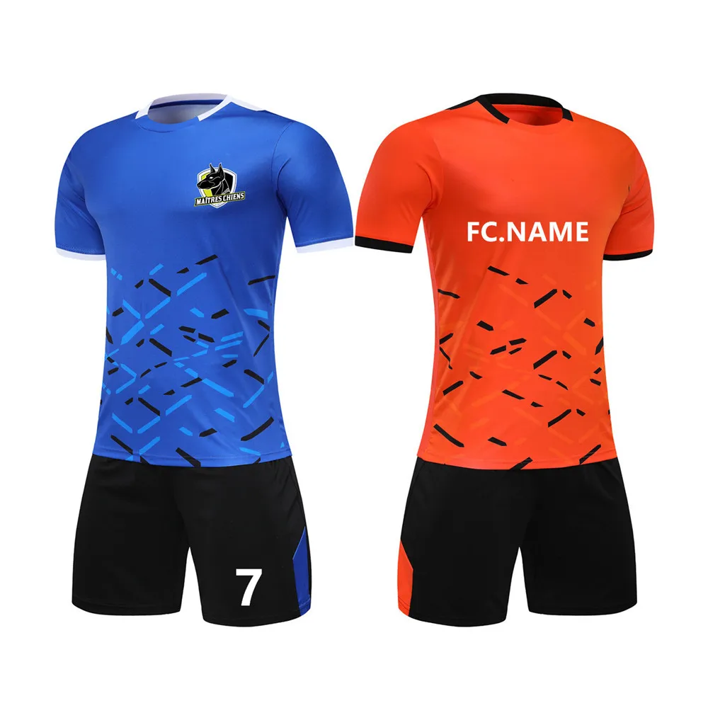 Custom Japan blank Big and Tall Football Shirts Shorts Soccer Jerseys Set online