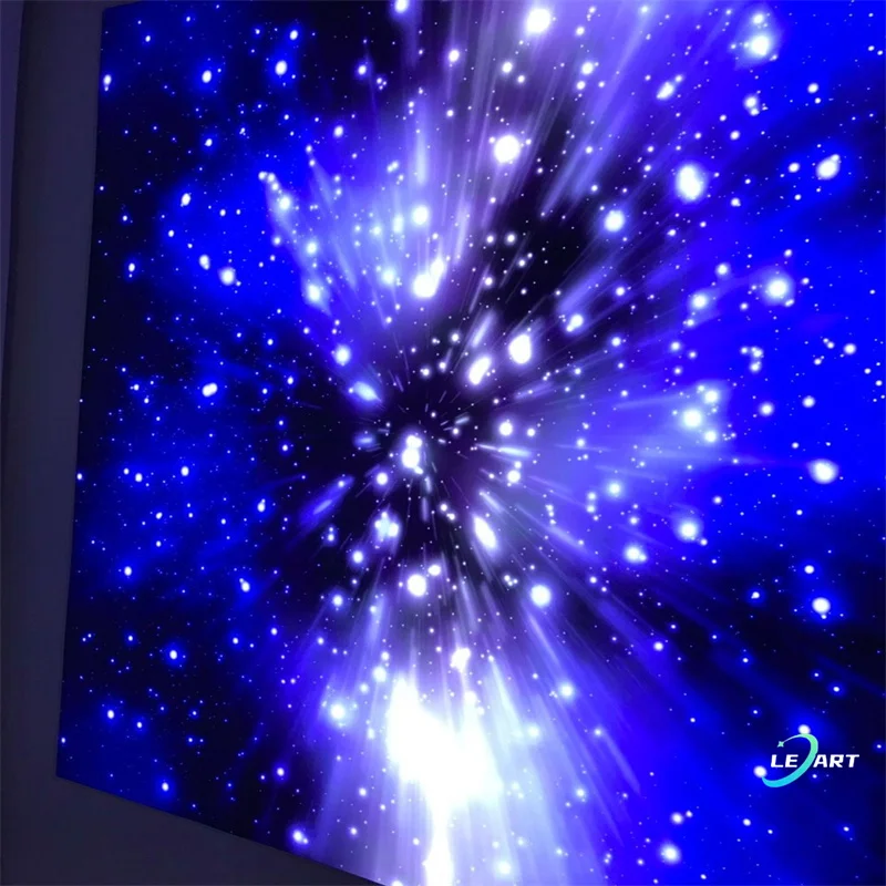 Commercial Wall and Roof Decor DIY Pattern Fibre Optic Star Ceiling Panel Led for Home Ceiling