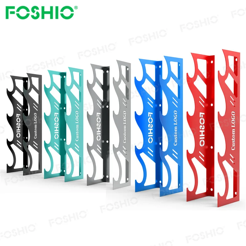 Foshio Customize Alloy Steel Wall Mounting Vinyl Roll Rack Wrap Film Stand