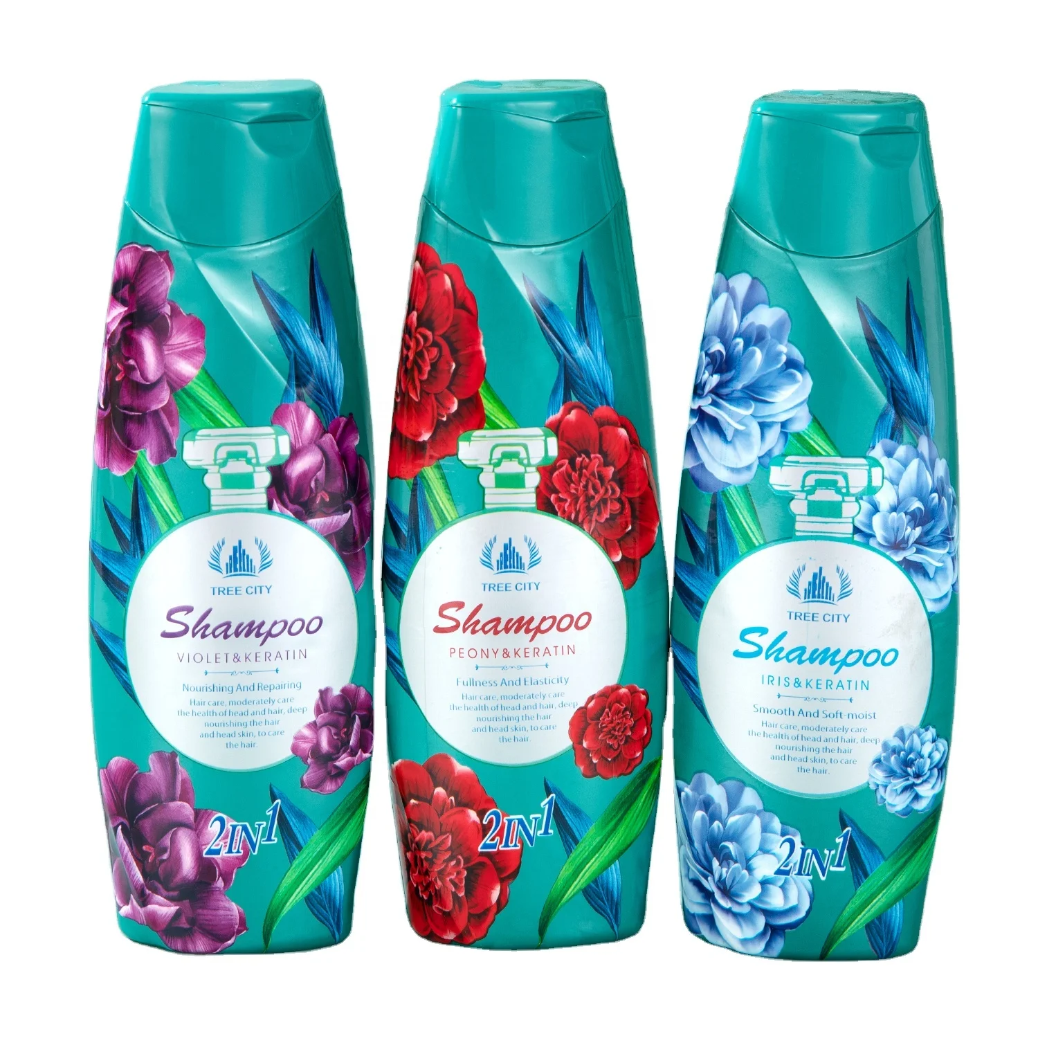 HOT Private Label OEM Natural Organic Rich Care Hair High Nutrition Violet Peony Iris and Keratin Hair Shampoo