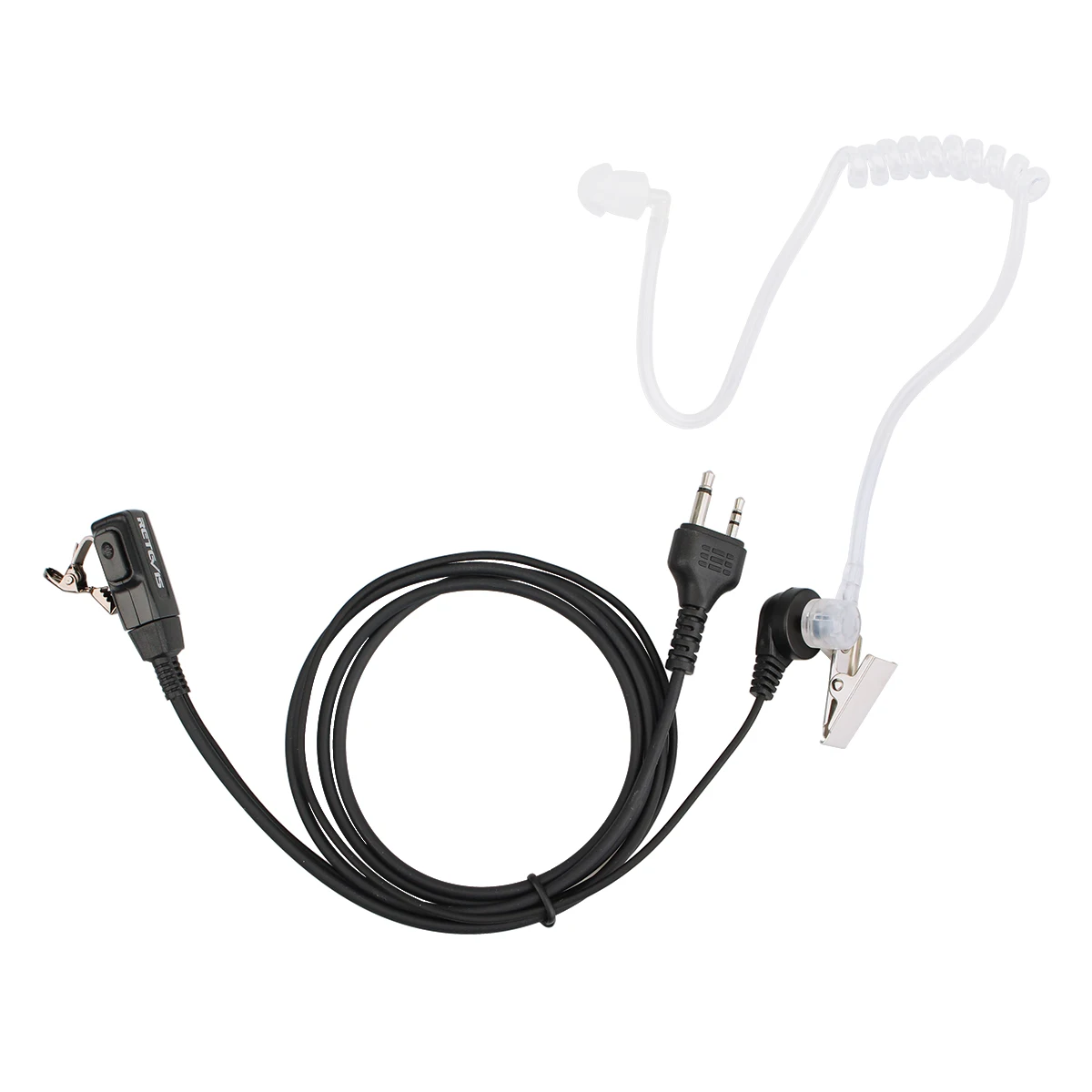 2 Pin Covert Acoustic Tube Earpiece For Midland G6/G7 GXT550 GXT650 LXT80 LXT112