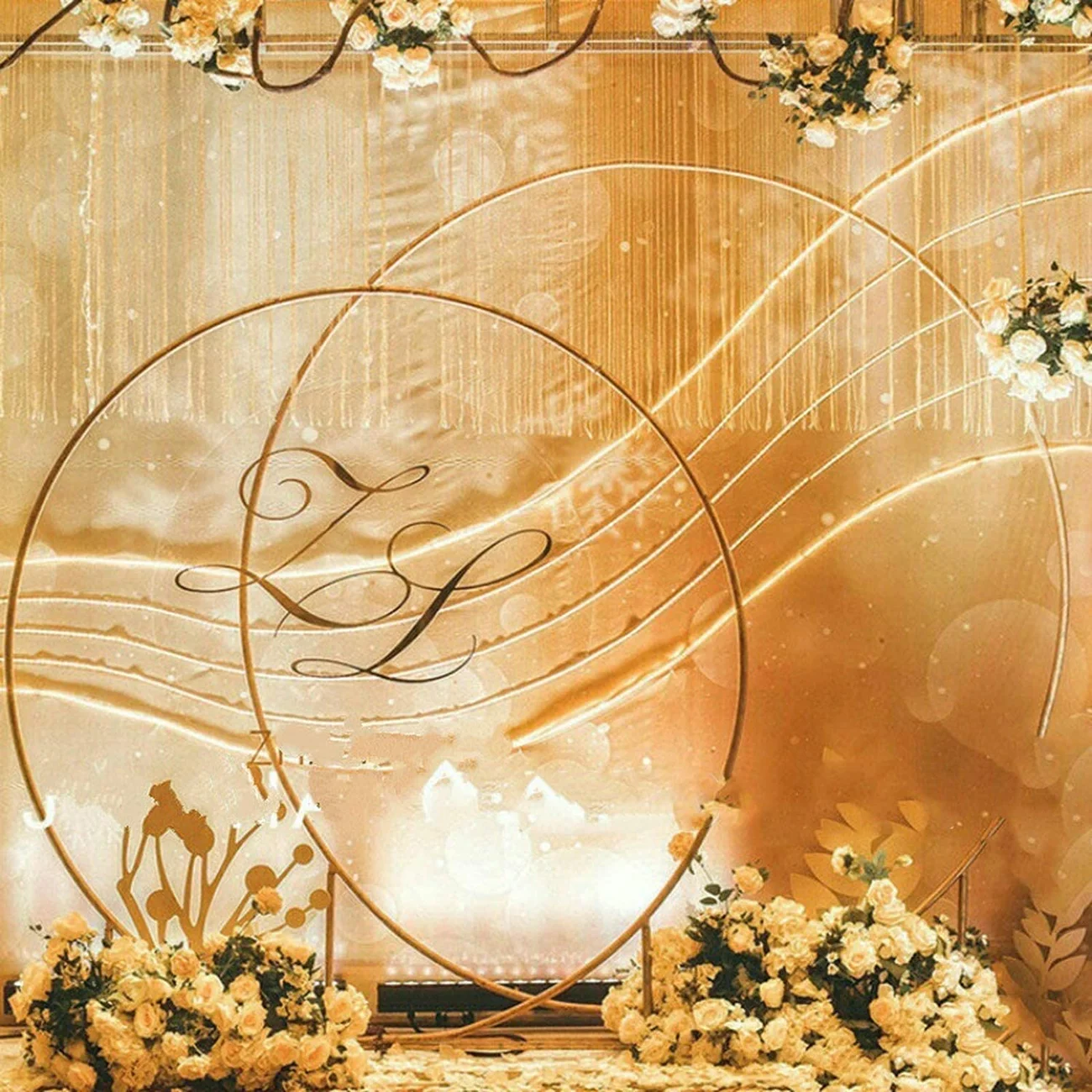 
Factory wholesale metal arch for wedding decoration round arch garden arch for plants climbing 