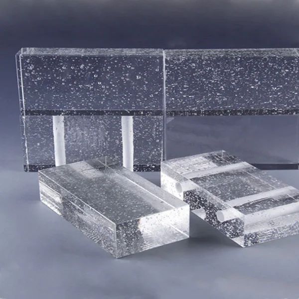High quality crystal glass blocks glass bricks for for architecture entertainment Venues