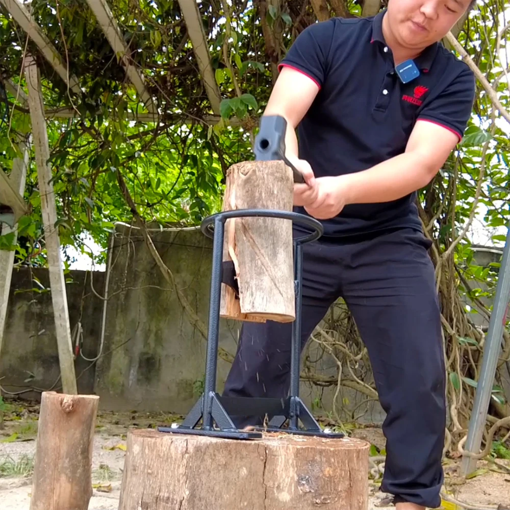 US & UK patent high-carbon steel manual log splitter wedge