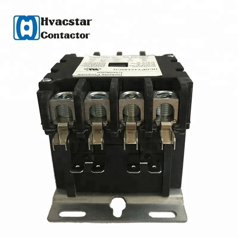 HVAC 4 Poles Electrical Magnetic Contactor Electronic Components Air Conditioning