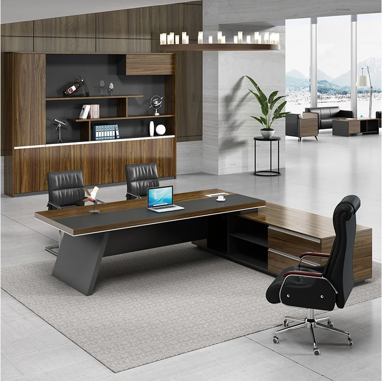 High Quality Meeting Room Desk Conference Table Staff Chair Office Desk Chair Melamine Top Modern Durable Office Furniture