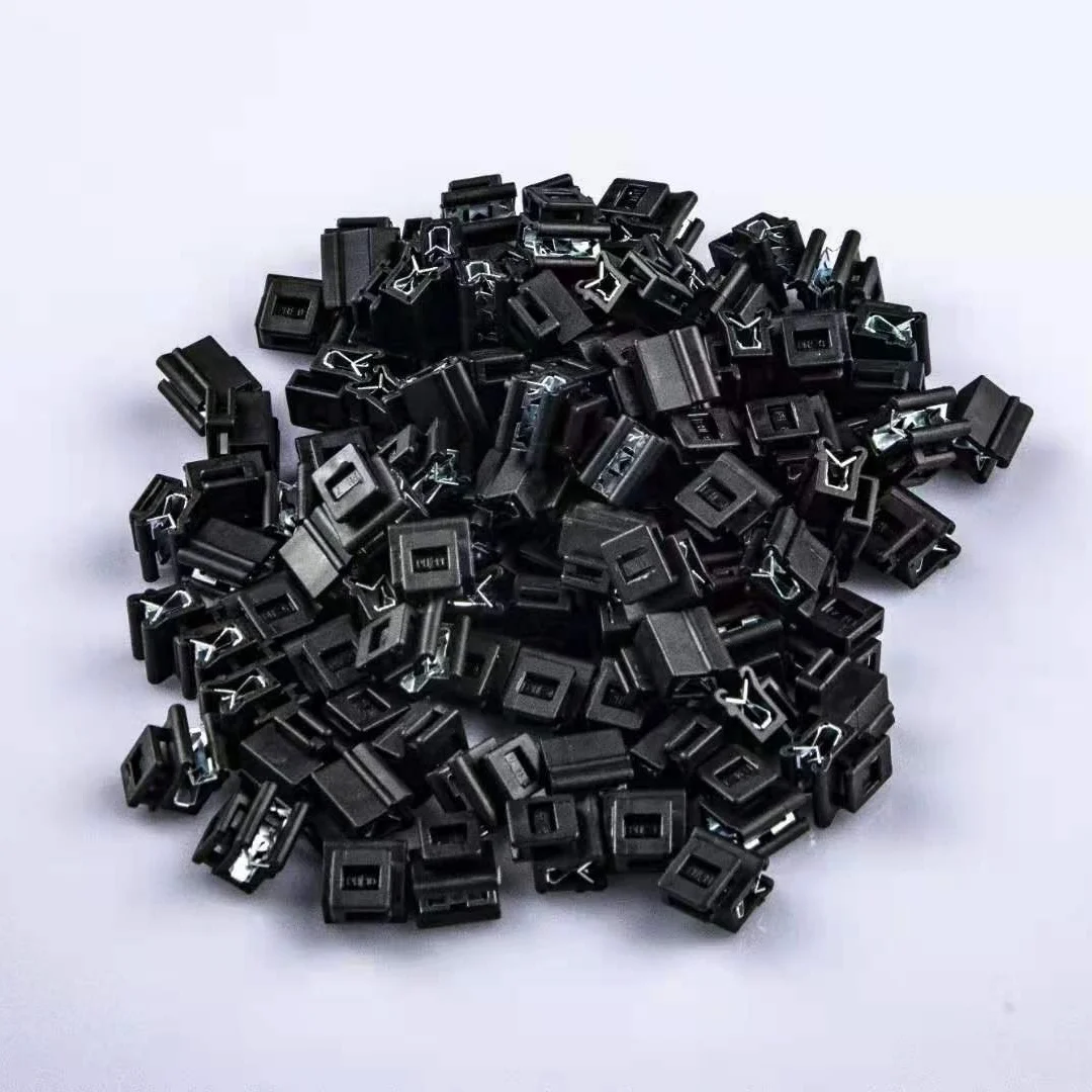 High quality plastic black cable tie kableclip  Plastic nylon edge clip