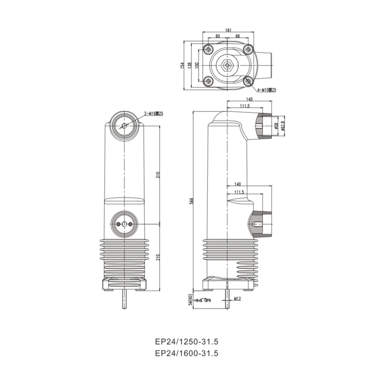 CHYF Vacuum Circuit Breaker  VCB Vacuum Interrupter Metal Contact Arm