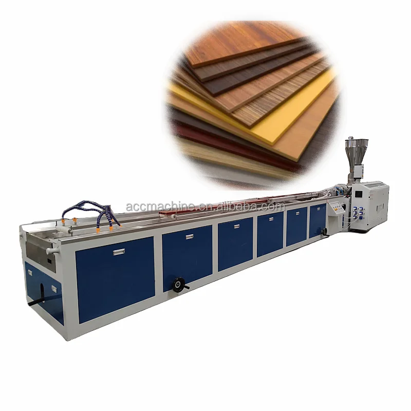 WPC PP PE Rigid Profile Fence Extrusion Line PVC WPC Foam Door Panel Board making machine Production Line