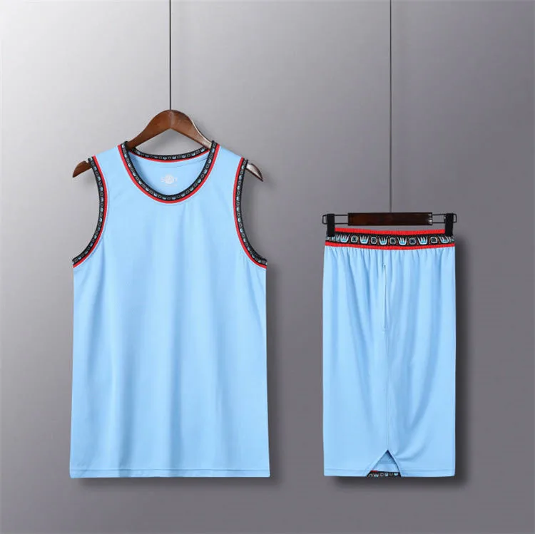 OEM ODM Uniformes De Basketball Para Mujeres Джерси синяя и желтая пустая Двусторонняя баскетбольная форма