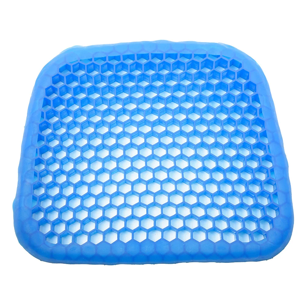 Летняя гелевая Подушка для сиденья, дышащие подушки для стула с сетчатым чехлом для сиденья для снятия давления на спине, от боли в косточках, стул для дома и офиса