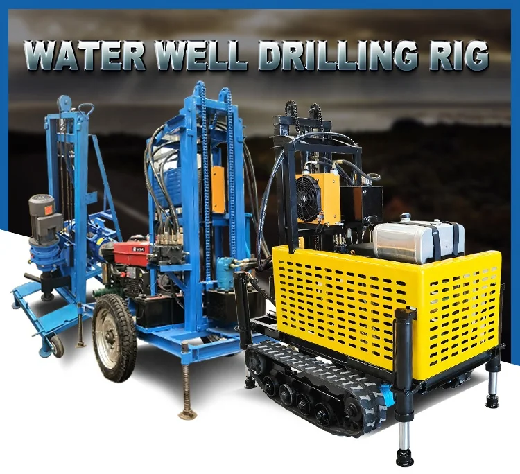 Water well drilling rig Mobile drilling rig 120m 150m 200m deep well drilling rig