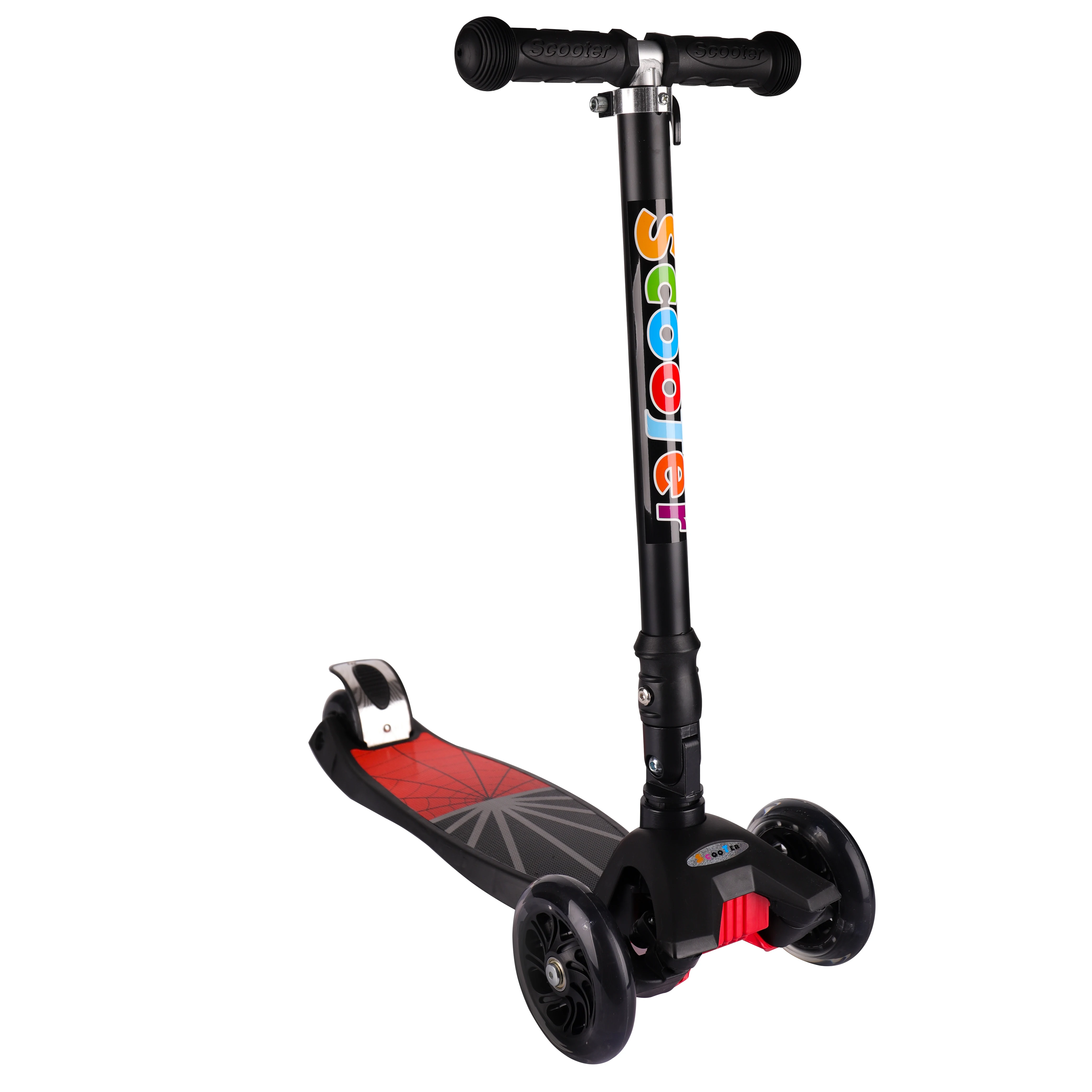 High quality manufacturing light load PU flashing wheels children foldable children scooter