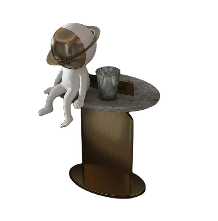 New model small coffee table modern fashionable circular family use side table modern granite coffee tables