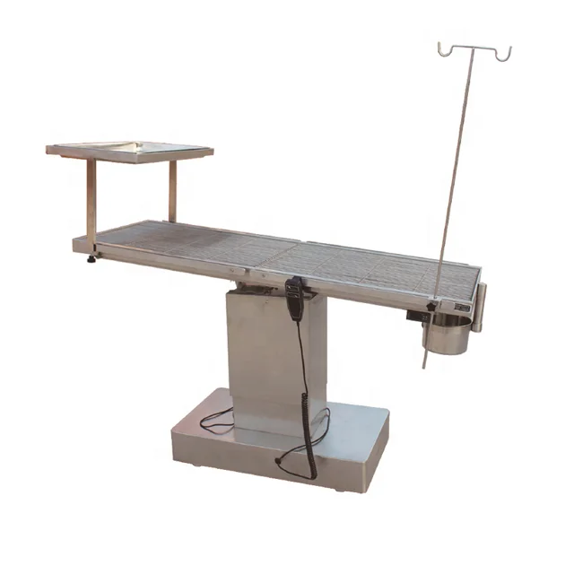 Veterinary Clinic Equipment Electric Stainless Steel Animals Surgical Operating Table