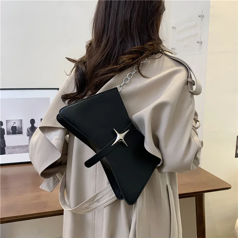 2024 Luxury Leather Trendy Purse Thick Chain small Tote shoulder Bags for Women Handbag