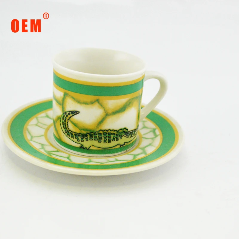 Оптовая продажа красочная чашка эспрессо и блюдце фарфор turish кофейная чашка и блюдце