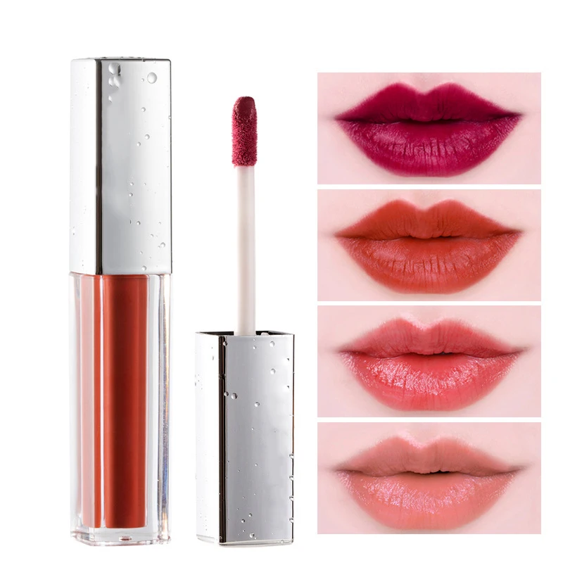 
Wholesale 12 Colors Liquid Lipstick Vegan Lipgloss Organic Velvet Private Label Glossy Lip Gloss 