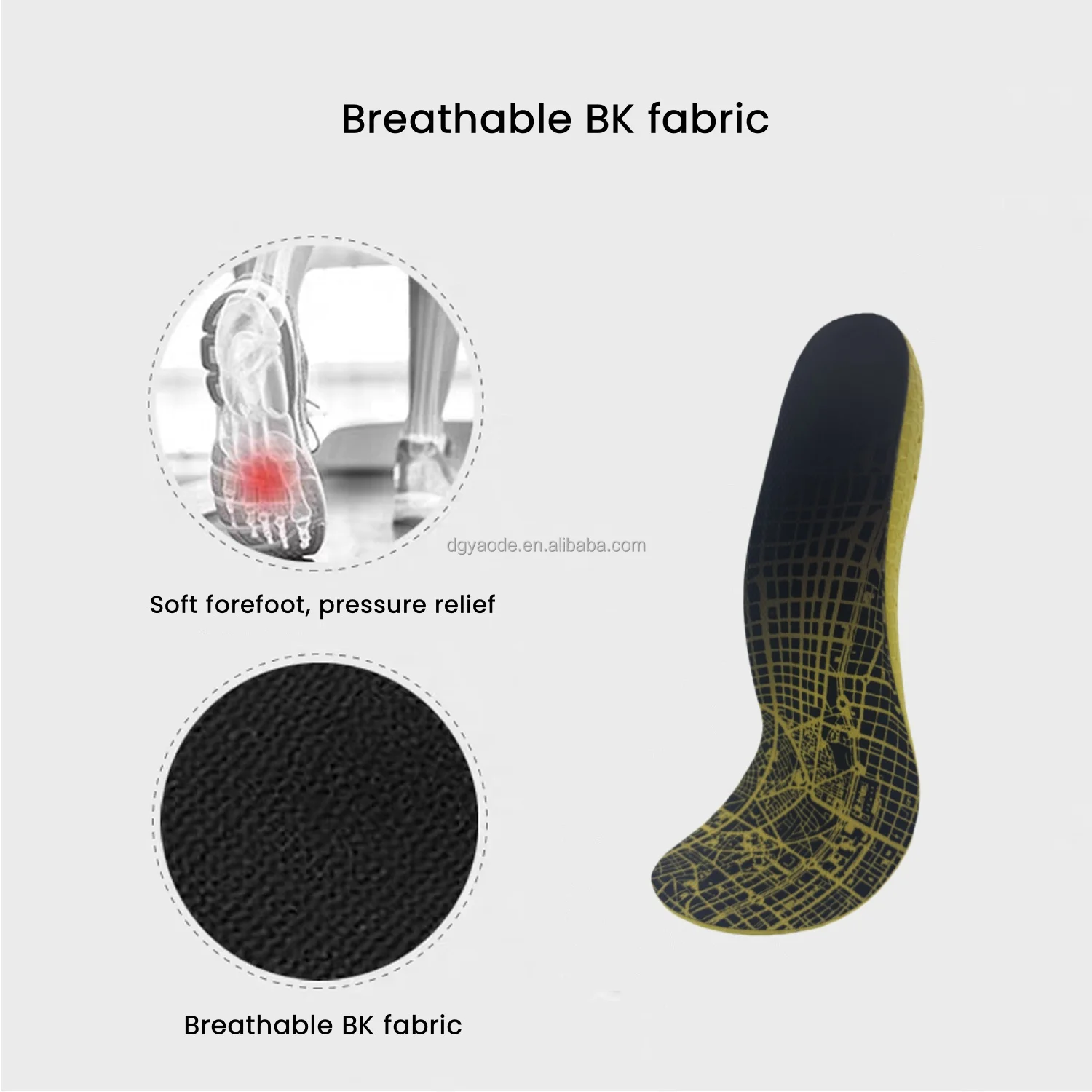 Arch Support Insole Superior Cushioning Airflow Heavy Duty Shell for Less Fatigue Comfort Athletic Casual Work Shoe Inserts