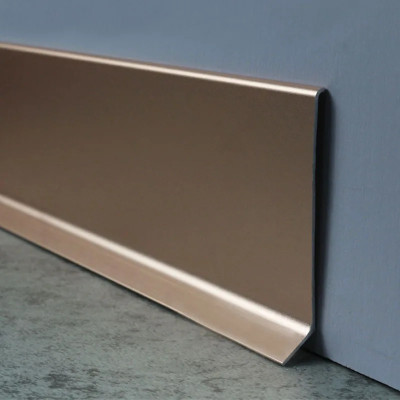 China Manufacturer Custom Skirting Baseboard Aluminum Skirting Board with Led Light