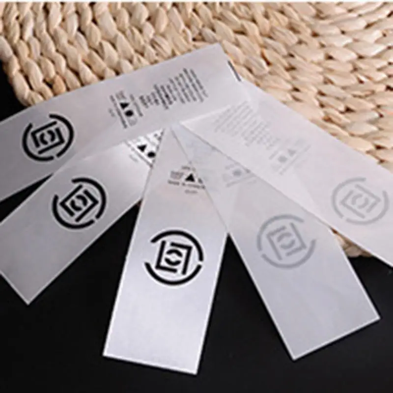 Custom Personalized Name Garment Labels Fabric Printing Logo Brand Clothing Garment Label