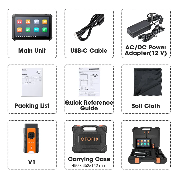 2023 otofix d1 max plus Professional tpms ecu coding full system services scan tool supports 80+ country scanner price