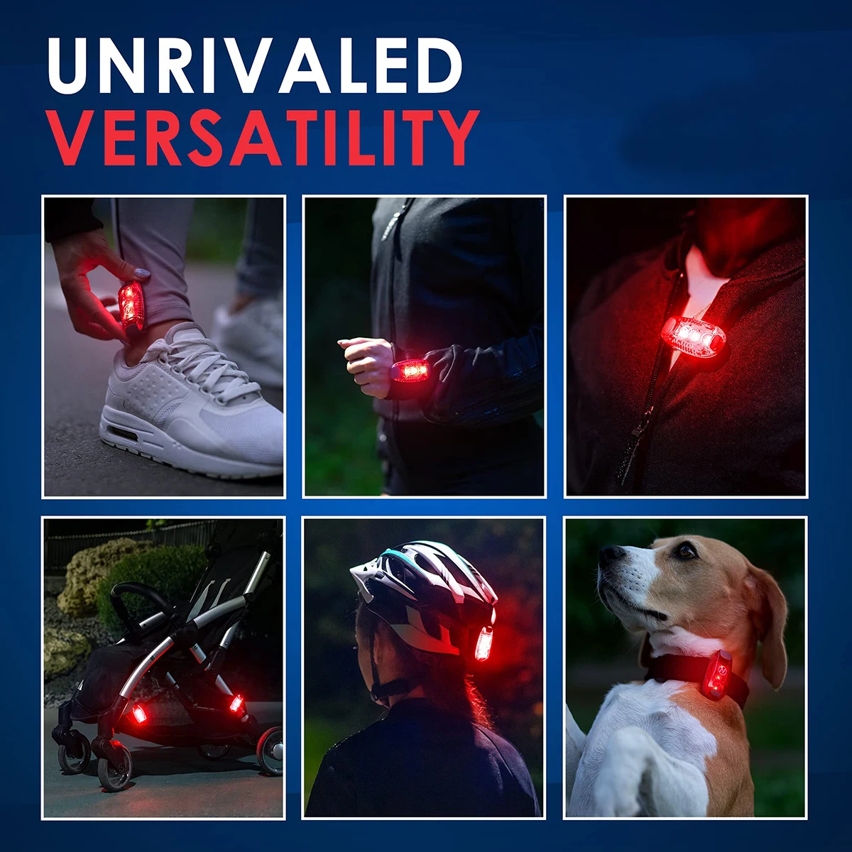 High Visibility Bike Tail Rear Lamp Walking Running Mini Warning Dog Pet Pendant Clip On Strobe Led Safety Light