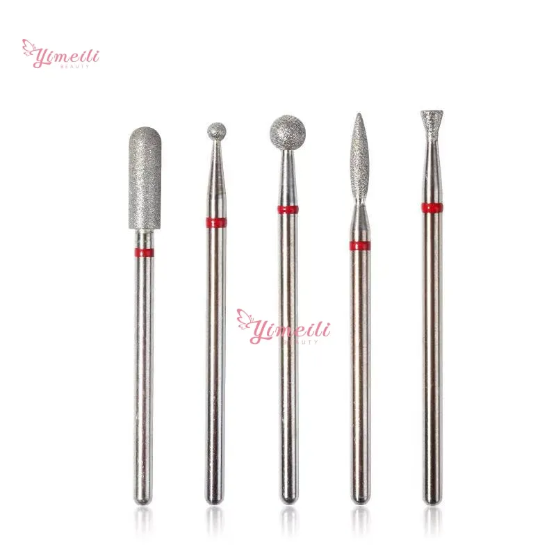 YML Diamond Nail Drill Bits Manicure Russia Cuticle Burr Nails Accessories Ball/Cone/Barrel/Needle/Flame Shape