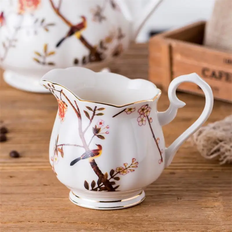 High Quality Afternoon Tea Time Used Elegant Sugar Pot Porcelain Teapot Ceramic Tea Pot Set