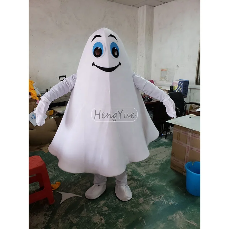 Hengyue Fancy Halloween Christmas Party Dresses Fantasma Ghost Mascot Costumes Cosplay Ghostbuster Ghost Helmets Mascotte