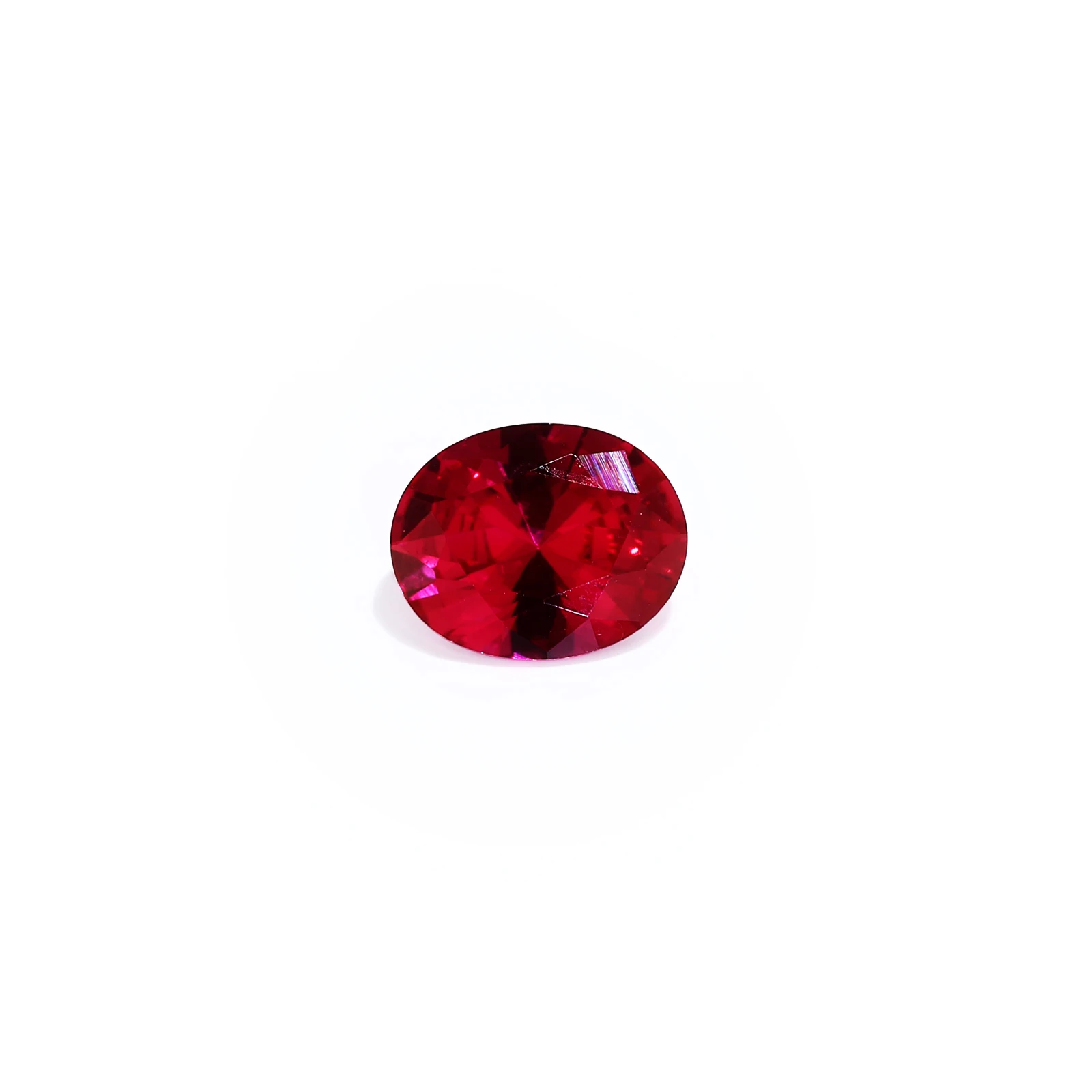 Megan wholesale gems Oval Cut Loose Corundum Red Synthetic Ruby AAAAA Stones For women fine trendy fashion gift Jewelry Making