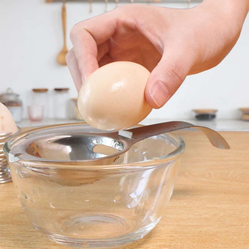 Egg baking cooking Tools White Yolk Filter Egg Separator Stainless steel Egg Strainer