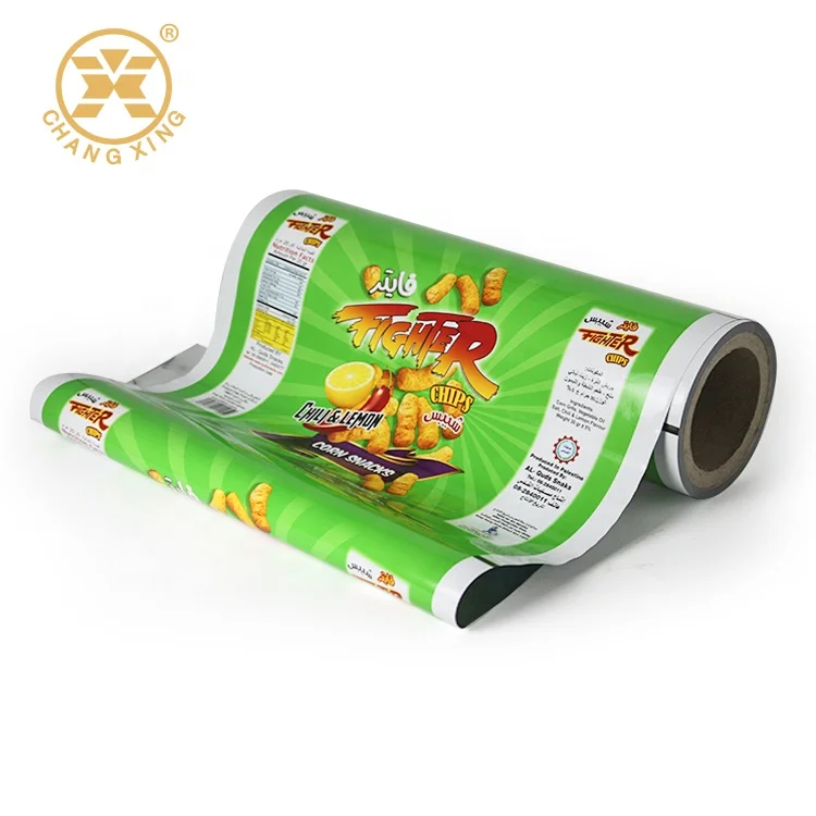 Plastic Packaging Reel for Puffed Snack Food Packaging films for chips chocolate sugar sachet