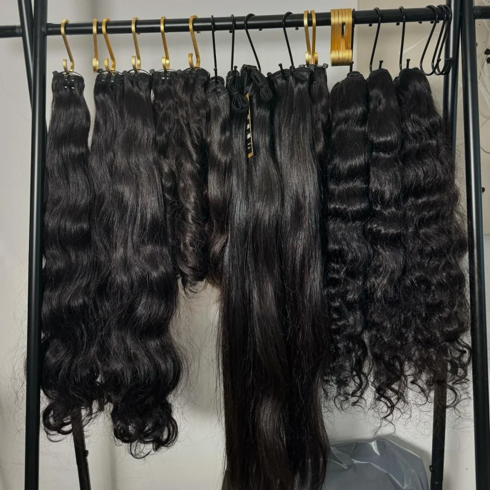 15A Raw Cambodian Hair weave, Raw Vietnamese  Hair Bundles Vendor,One Donor Cuticle aligned Human Hair Double Drawn Hair Bundles